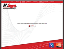 Tablet Screenshot of mistersigns.net